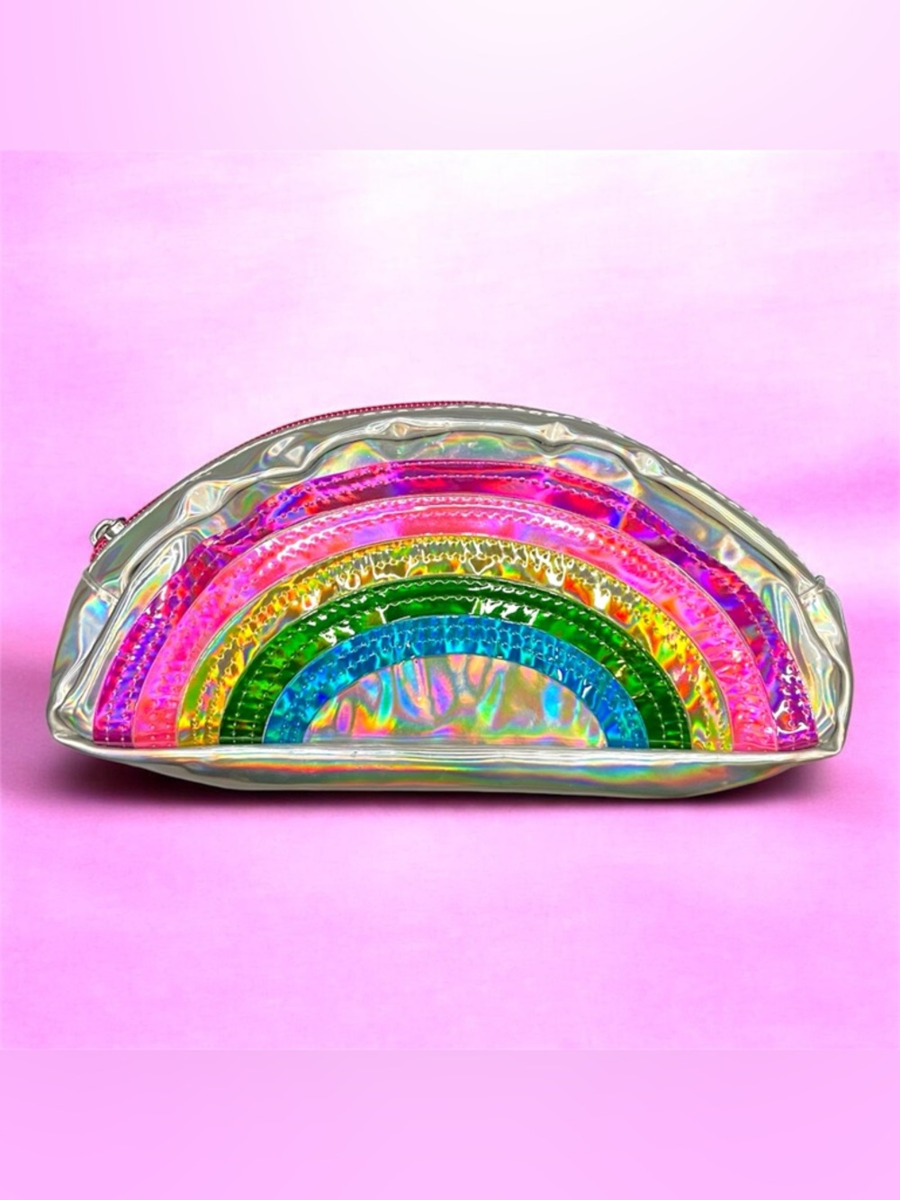 Iridescent Rainbow Holographic Pouch
